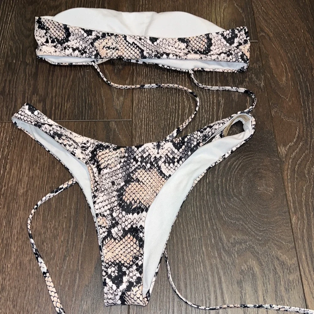 Zaful snakeskin bikini